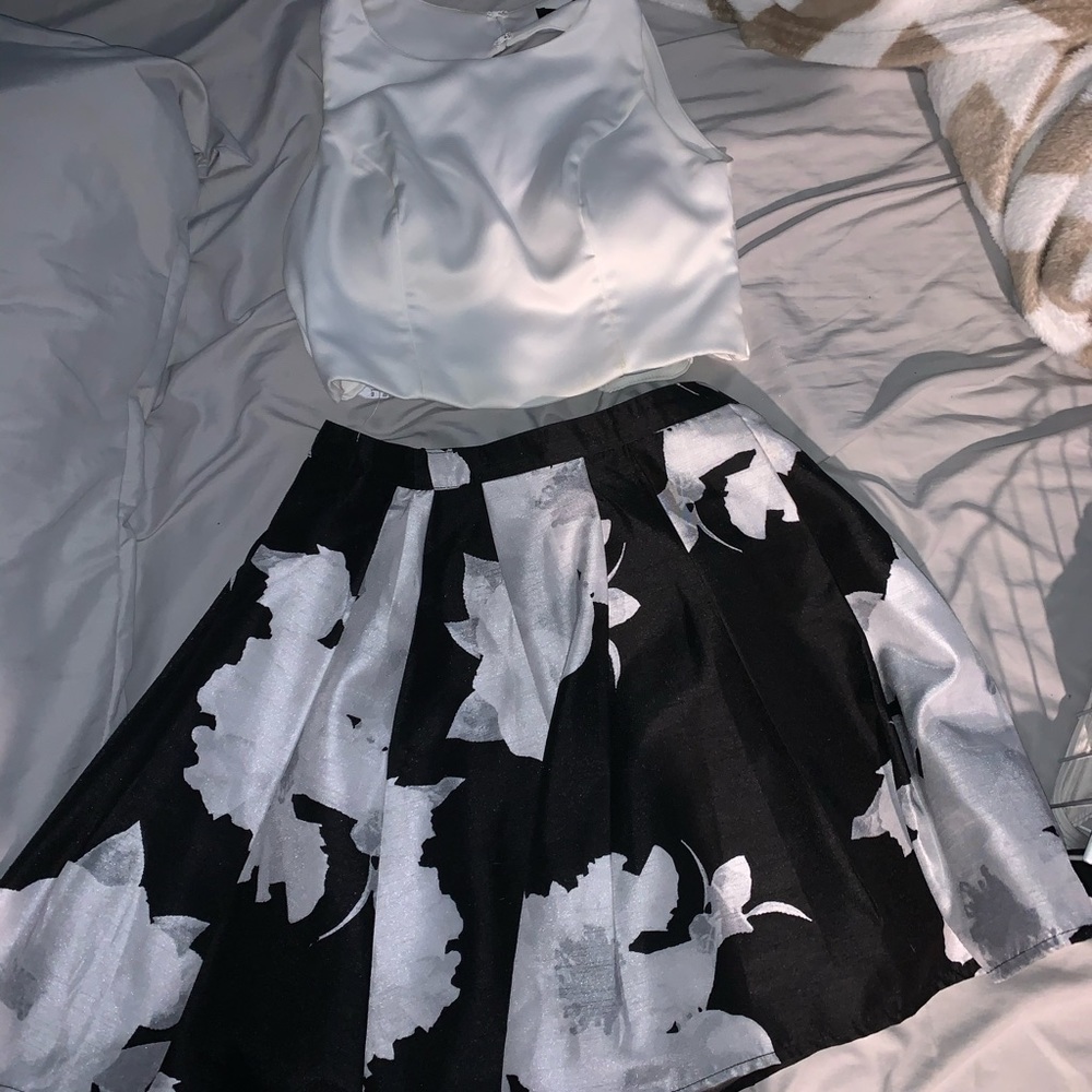 2-piece floral dress